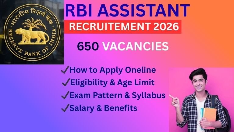 RBI ASSISTANT RECRUITEMENT 2026